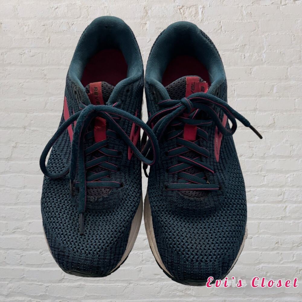 Brooks Revel 3 Women’s Size 9.5 M Turquoise Pink 120302-1B-490